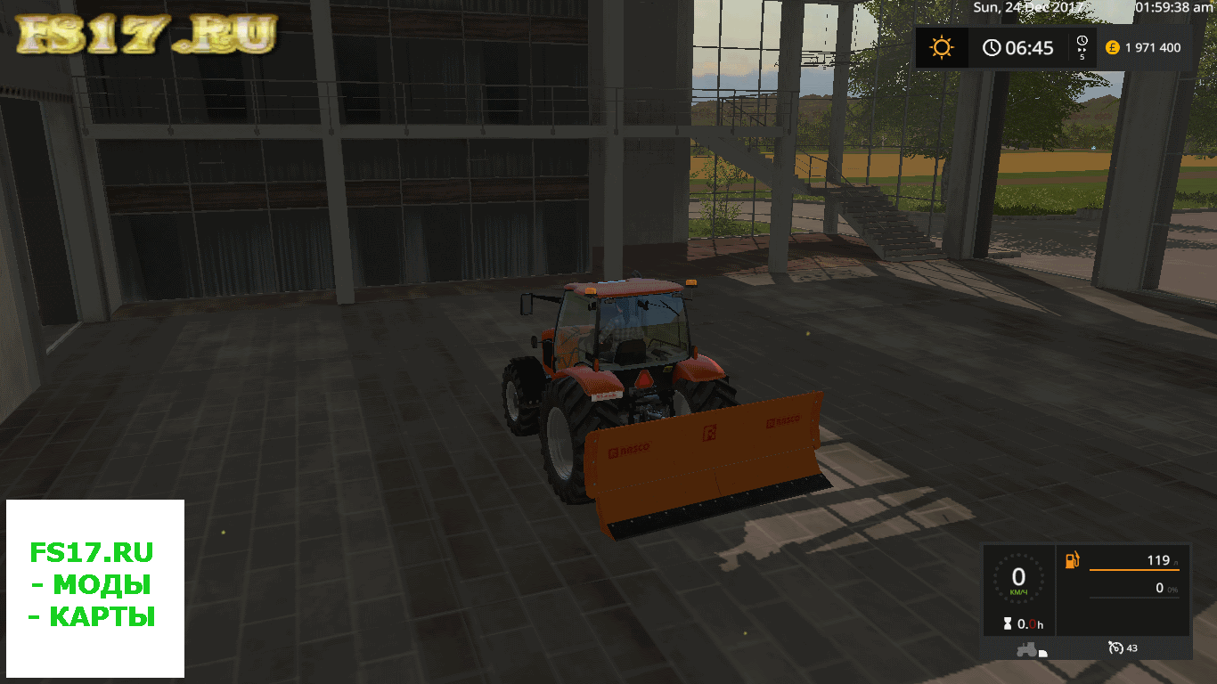 Отвал PLOW V1.0 для Farming Simulator 2017
