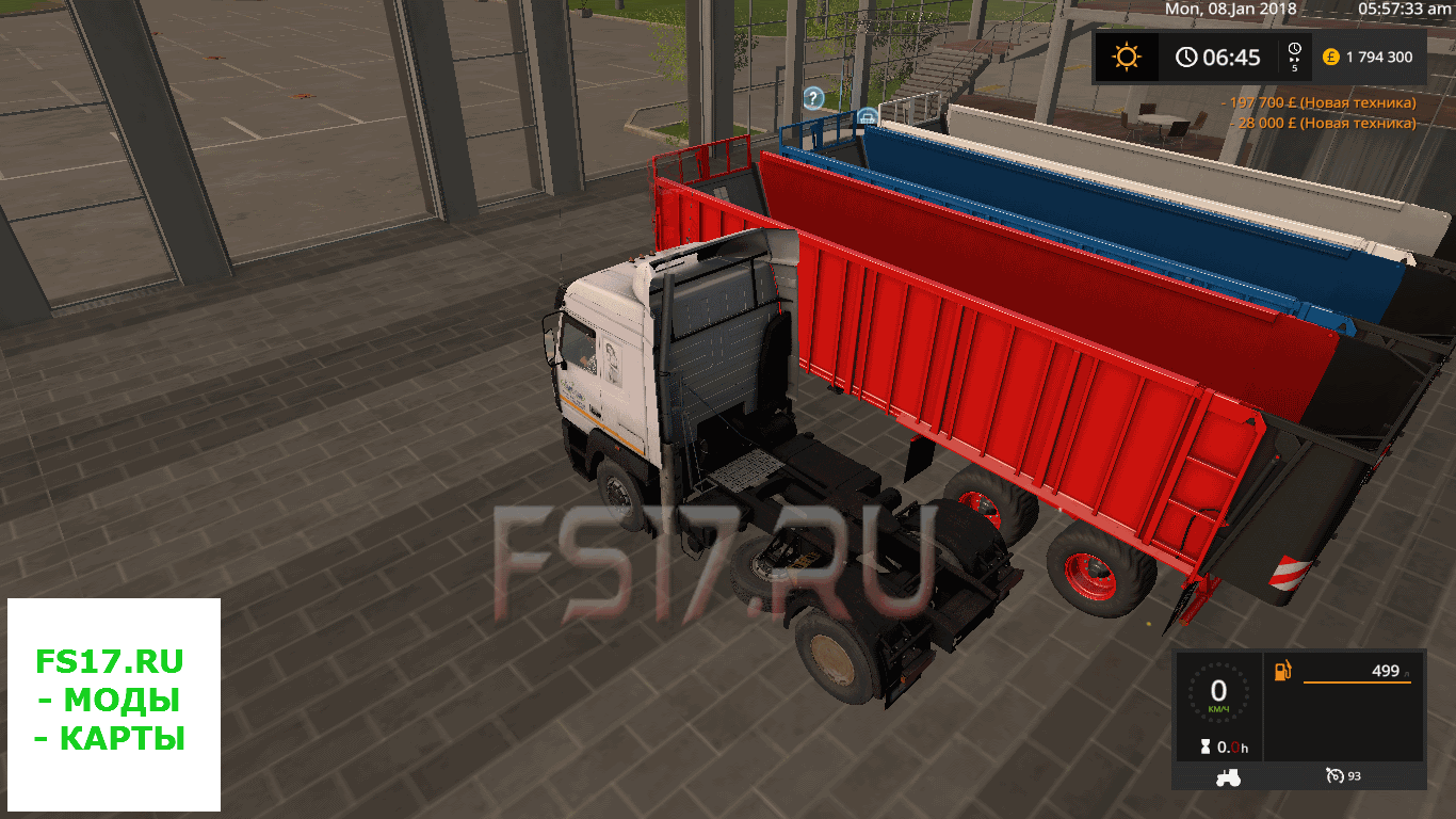 Полуприцеп FLIEGL ASS 298 V1.1.0.1 для Farming Simulator 2017