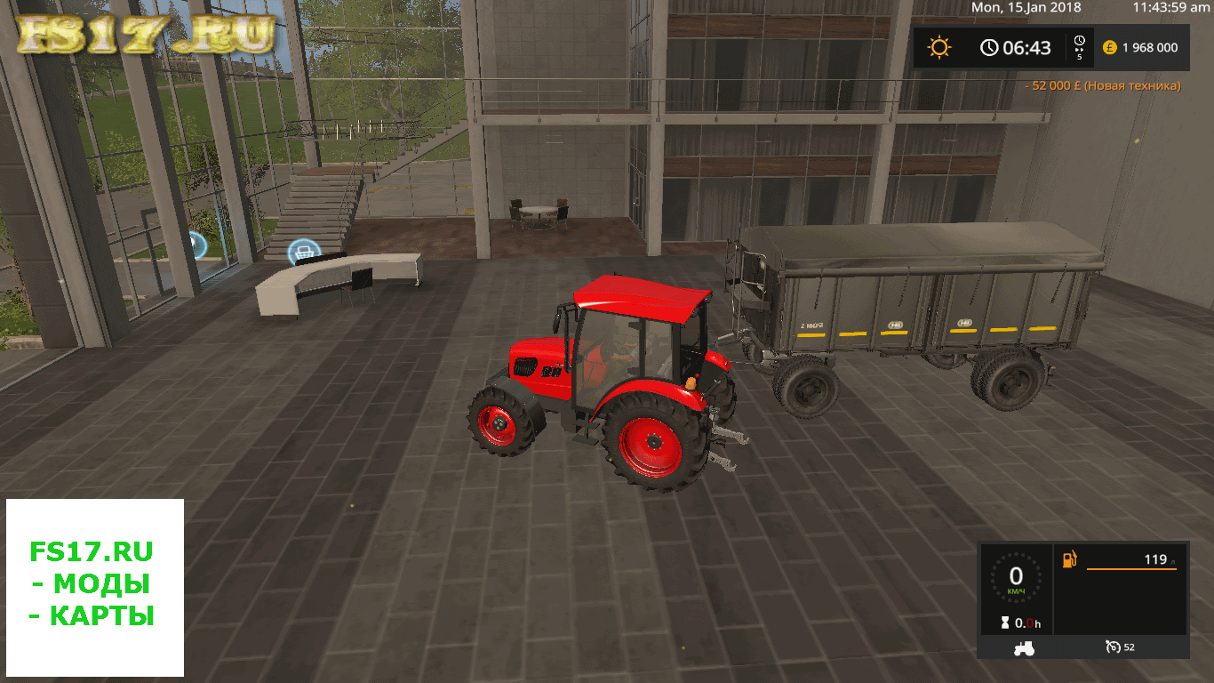 Прицеп BRANTNER Z 18051 V1.0 для Farming Simulator 2017