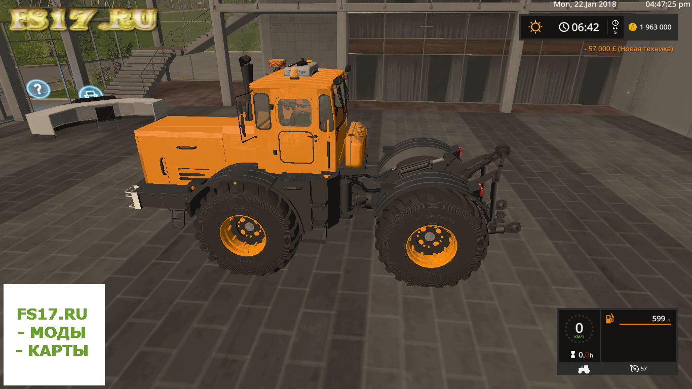 Трактор KIROVETS K700A 2010M V1.2 для Farming Simulator 2017