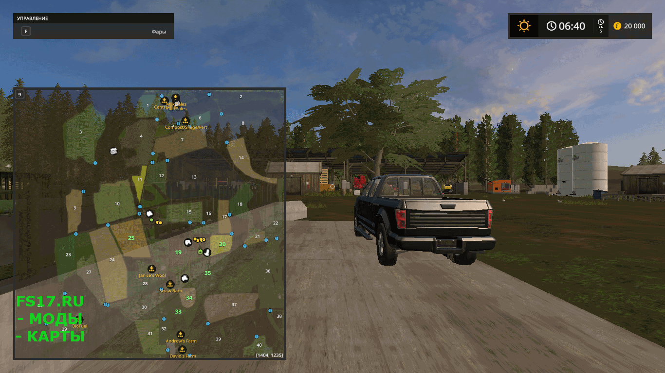 Карта CRAWFORD FARMS V1.0.0.2 для Farming Simulator 2017