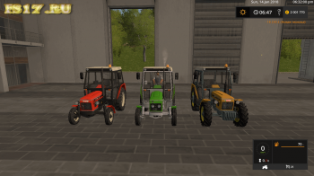 Пак тракторов ZETOR 6011-6045 PACK V1.0 для Farming Simulator 2017