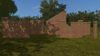 Объект GE PLACEABLE BRICK WALLS TO PLACE AROUND MAPS V1.0 для Farming Simulator 2017