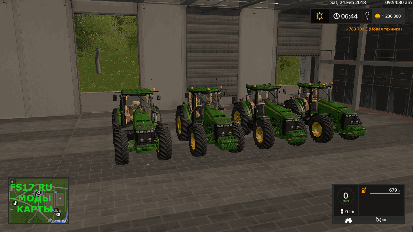 Трактор JOHN DEERE 8030 SERIES FINAL для Farming Simulator 2017