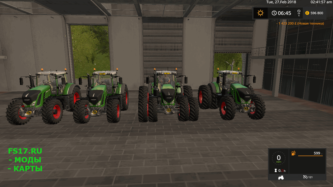 Трактор FENDT 900 REBUILD V1.2 для Farming Simulator 2017