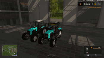 Трактор МТЗ 1221 v 1.1 для Farming Simulator 2017