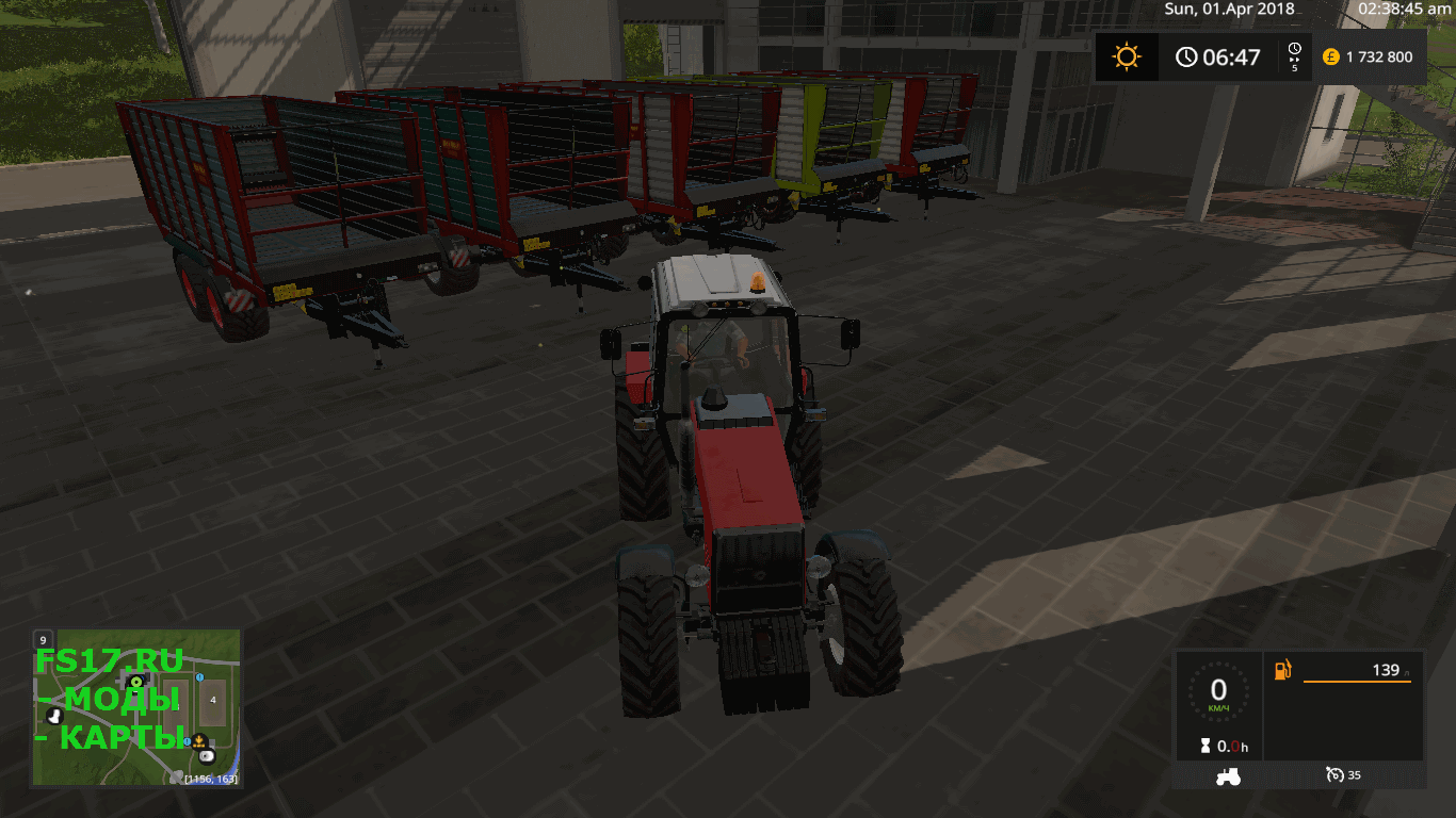 Прицеп KIRCHNER ECONOMY 45 DH V1.0.0.0 для Farming Simulator 2017
