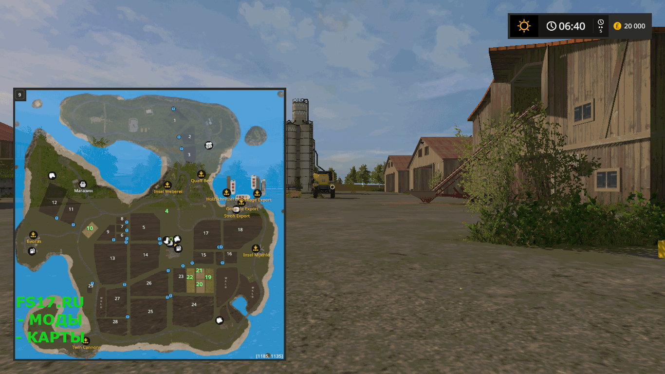 Карта Giants Island 09 V2.0.0.2 для Farming Simulator 2017