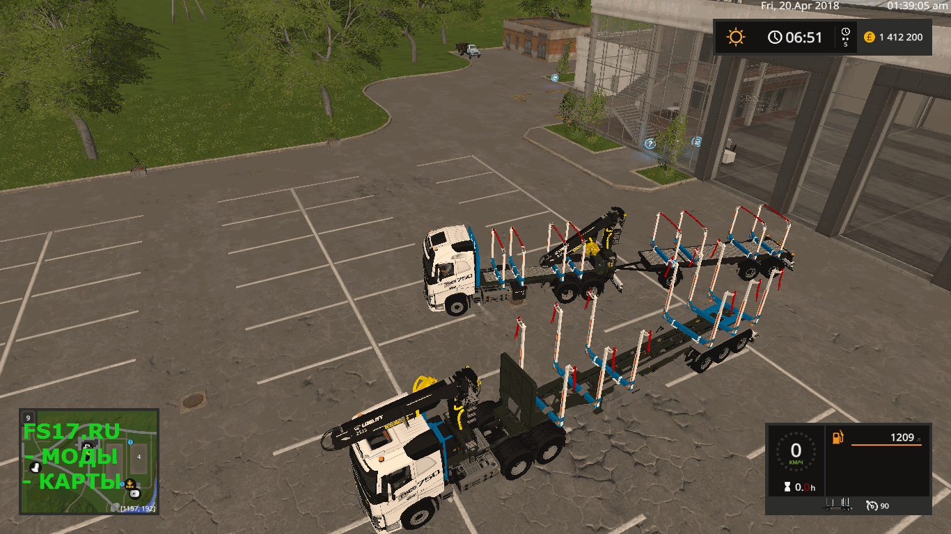 Пак VOLVO FH16 WOODPACK V1.2 для Farming Simulator 2017