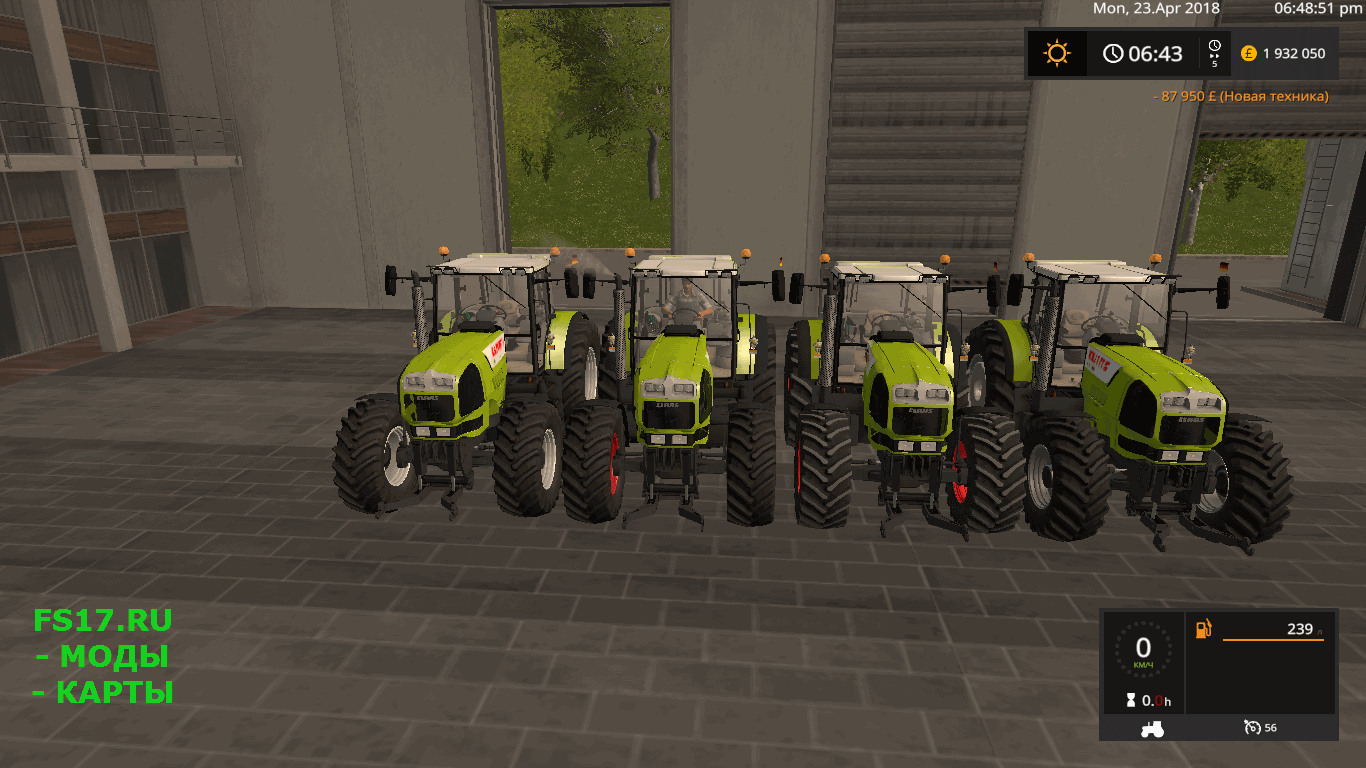 Трактор CLAAS ATLES 936 V1.1 для Farming Simulator 2017