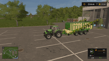 Прицеп подборщик KRONE X550GD RAKE V2.0 для Farming Simulator 2017