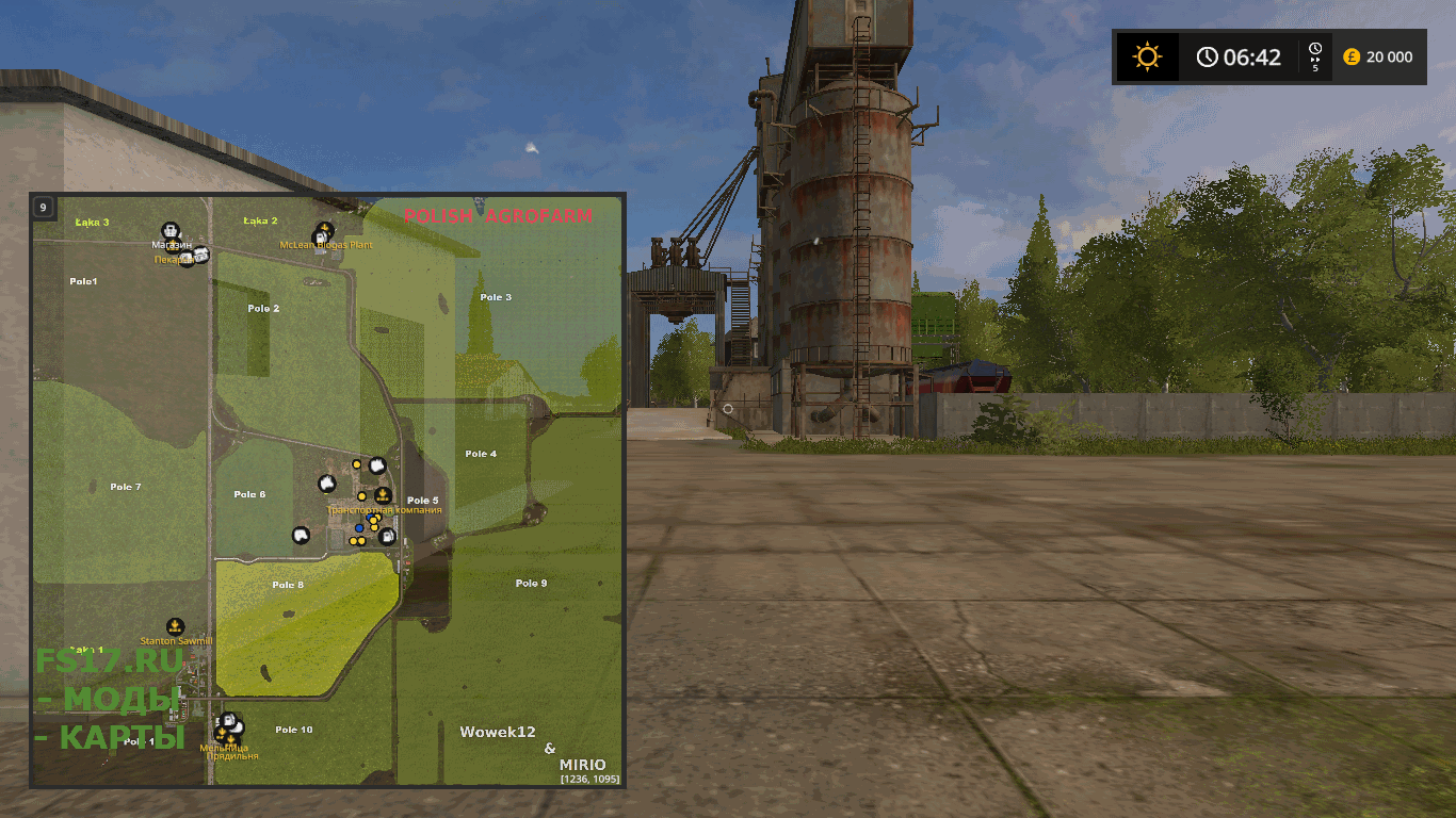 Карта BIG MAP AGROFARM V1.0 для Farming Simulator 2017