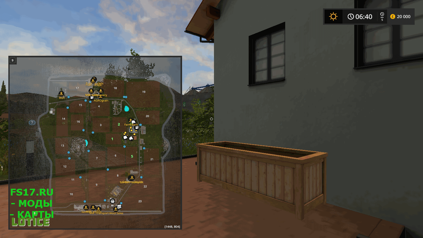 Карта FS17 LOTICE V1.0.0.1 для Farming Simulator 2017