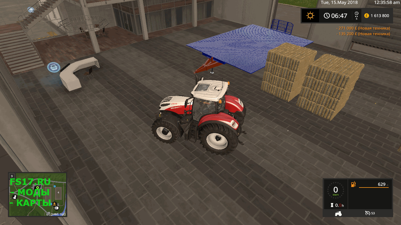 Прицеп NEW HOLLAND 600 BALE AUTO LOADER V1.1 для Farming Simulator 2017