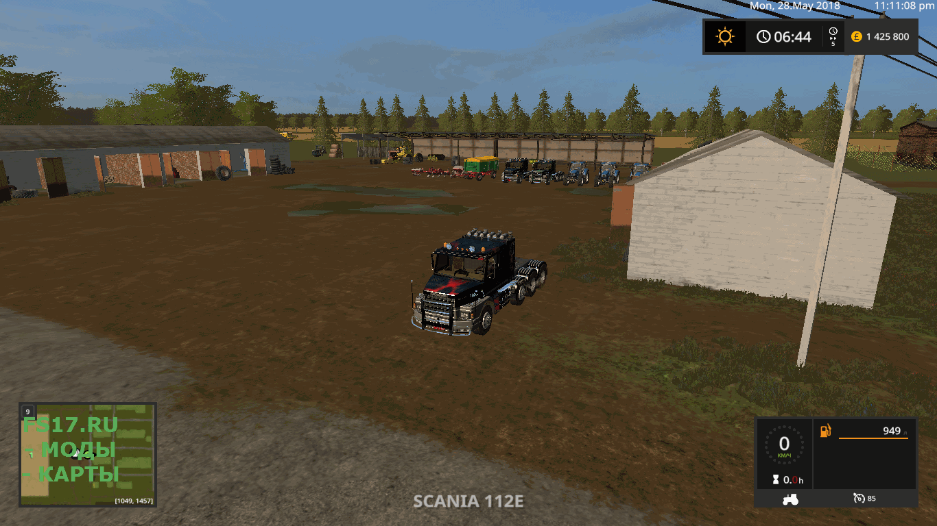 Тягач TOXIC SCANIA MULTIDECAL V1.1 для Farming Simulator 2017