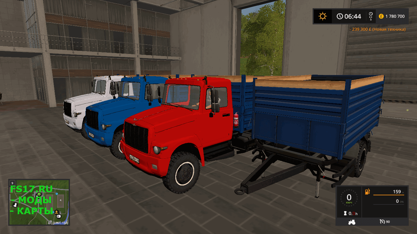 Пак ГАЗ 3309 Добрыня v 1.2 для Farming Simulator 2017