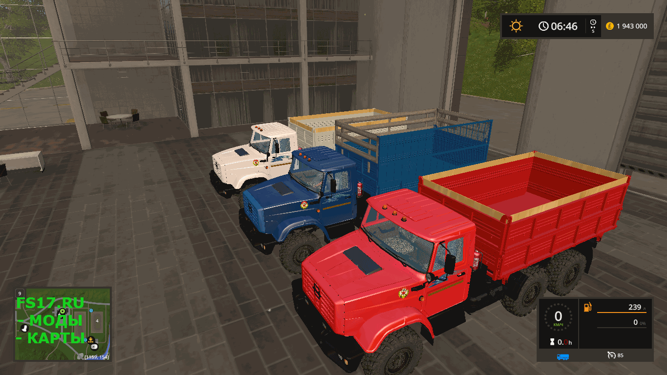 Пак ЗиЛ 4334 v 1.3 для Farming Simulator 2017