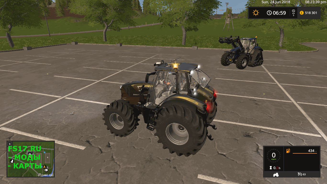 Трактор Deutz Fahr Serie7 Stageiv V1000 для Farming Simulator 2017 Farming Simulator игра 6507
