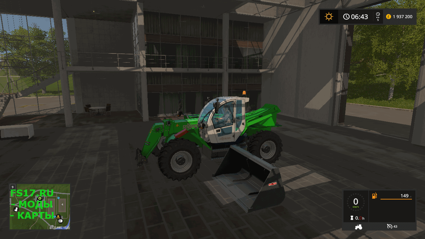 Телескопический погрузчик SENNEBOGEN 305 V1.0 для Farming Simulator 2017