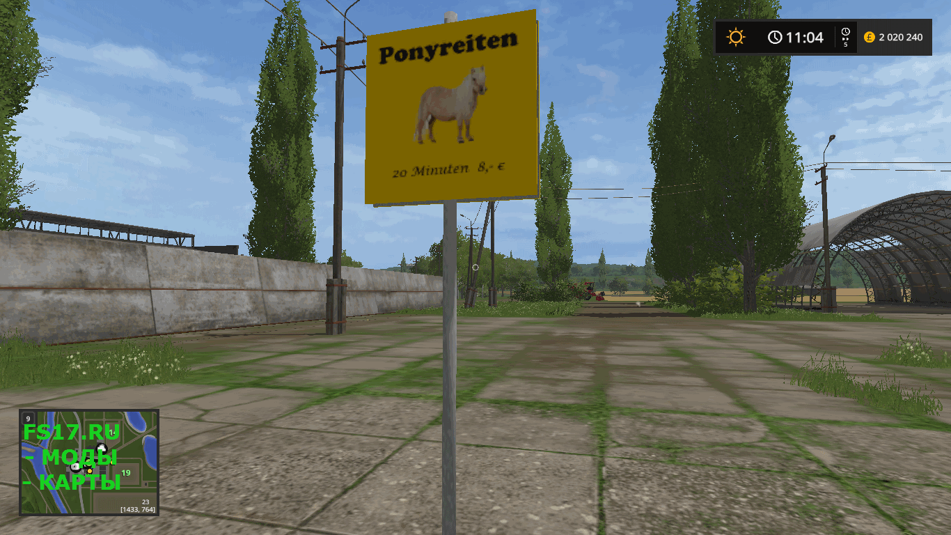 Дополнительный доход PONY RIDING V1.0.0.0 для Farming Simulator 2017