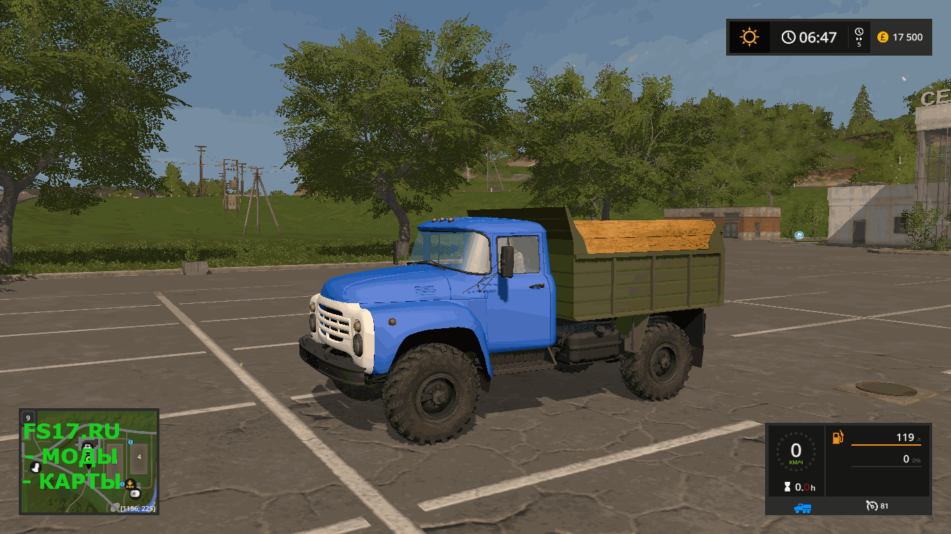 Грузовик ЗиЛ 4502 by RT-mods v 5.8 для Farming Simulator 2017