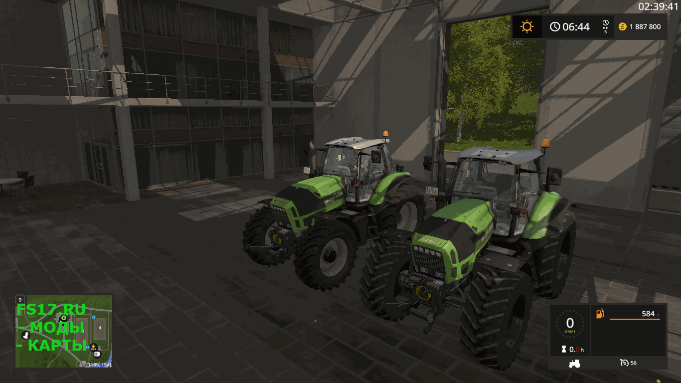 Трактор DEUTZ-FAHR AGROTRON X720 V1.1 для Farming Simulator 2017