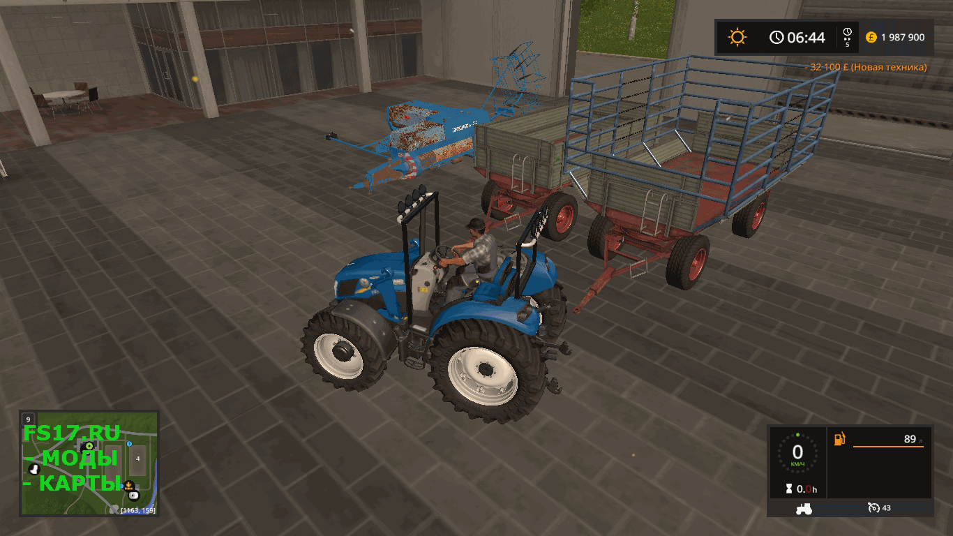 Прицеп KRONE EMSLAND BT UAL V1.0.1.0 для Farming Simulator 2017