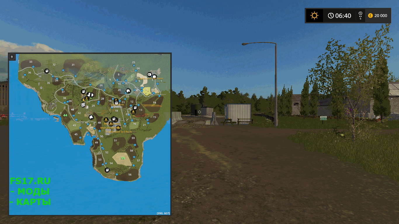 Карта MAPLEWOOD MAP V1.0.0.0 для Farming Simulator 2017