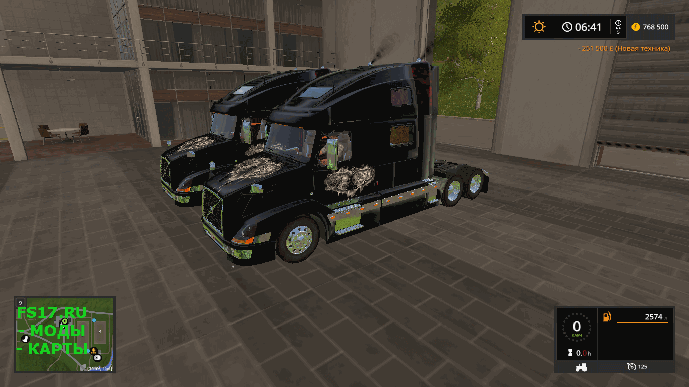 Тягач VOLVO 780 VE TRUCK V1.1 для Farming Simulator 2017