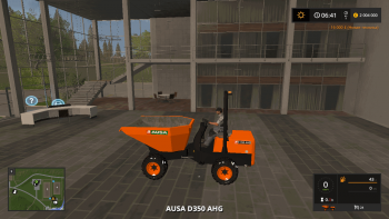 Самосвал AUSA D350 AHG V1.1 для Farming Simulator 2017