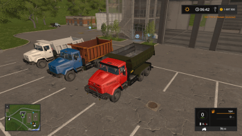 Пак грузовиков КрАЗ 65055 для Farming Simulator 2017