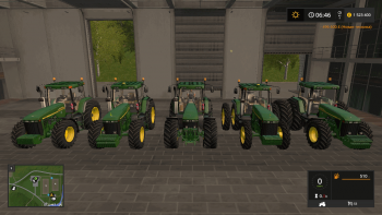 Трактор JOHN DEERE 8400/8410 MORE REALISTIC V2.1 для Farming Simulator 2017