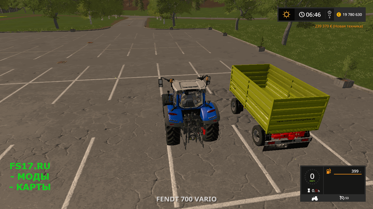 Прицеп CONOW HW180 V4.0 для Farming Simulator 2017
