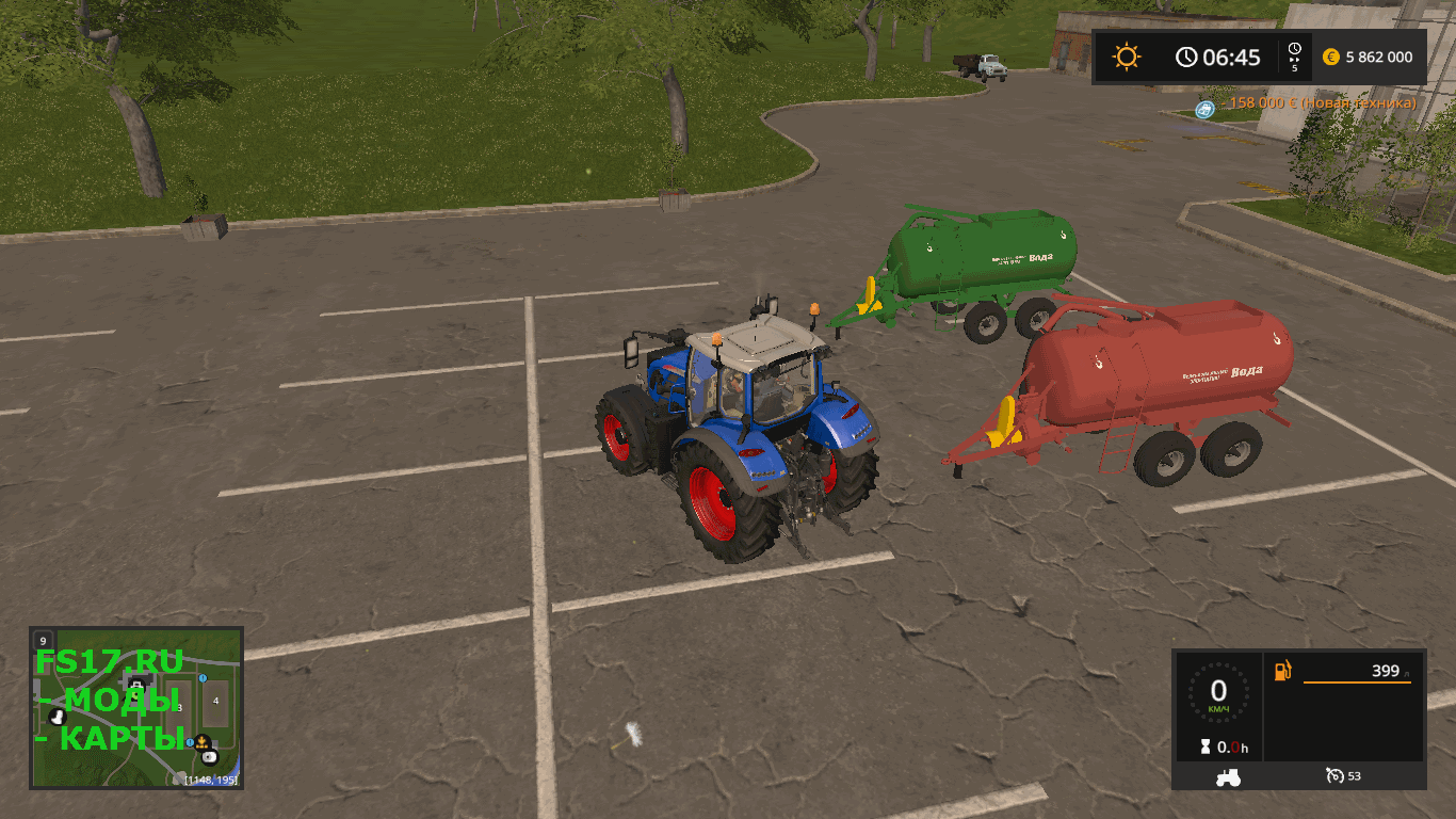 Пак цистерн РЖТ 6 v 1.0 для Farming Simulator 2017