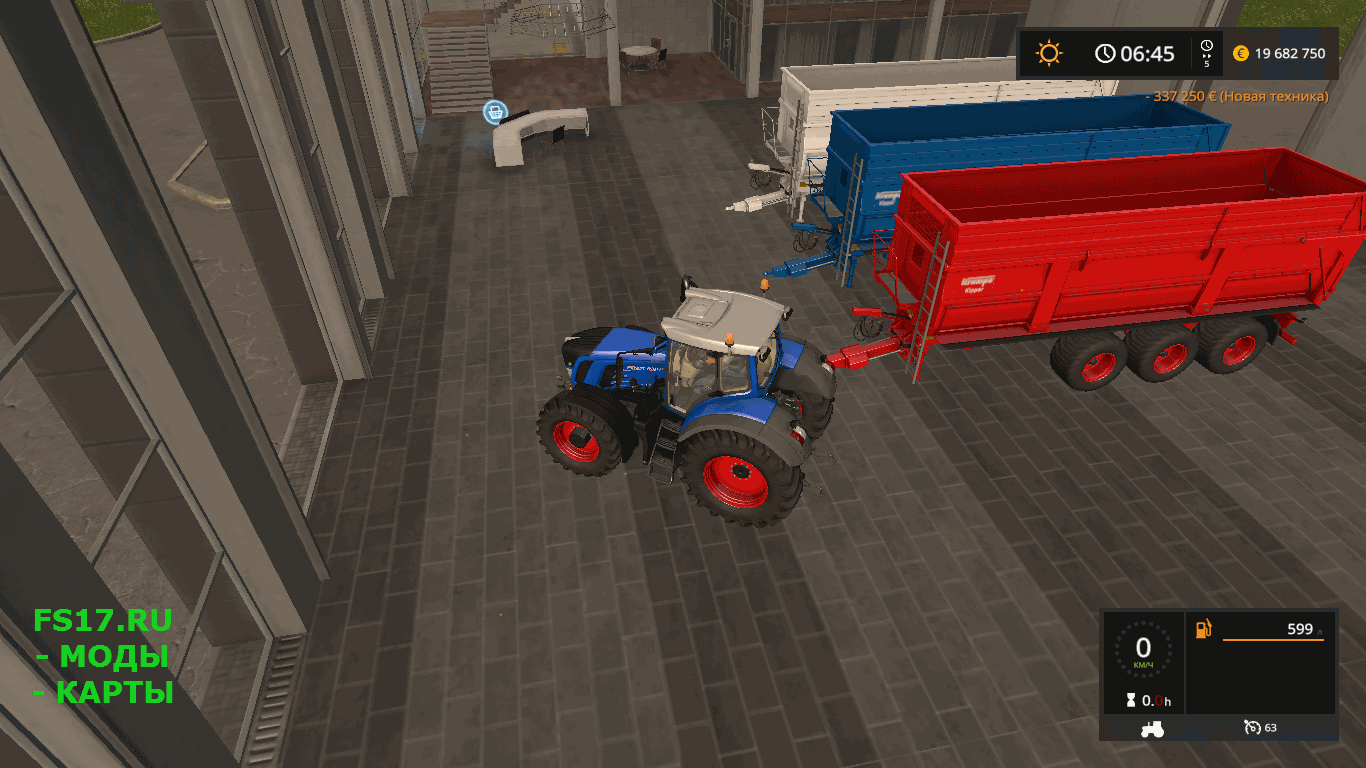 Прицеп KRAMPE BIG BODY 900 V1.0 для Farming Simulator 2017