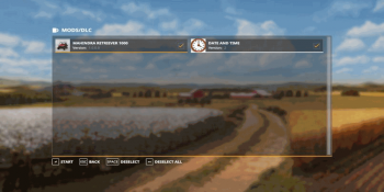Скрипт Date and Time Mod v 2.0 для Farming Simulator 2019