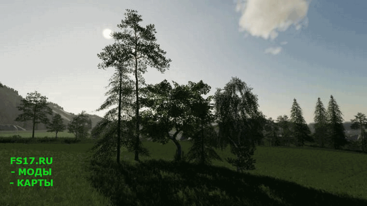 Trees мод. Trees FS 19. Trees v1.0 fs19. Placeable Trees FS 19. Пак деревьев для fs19.