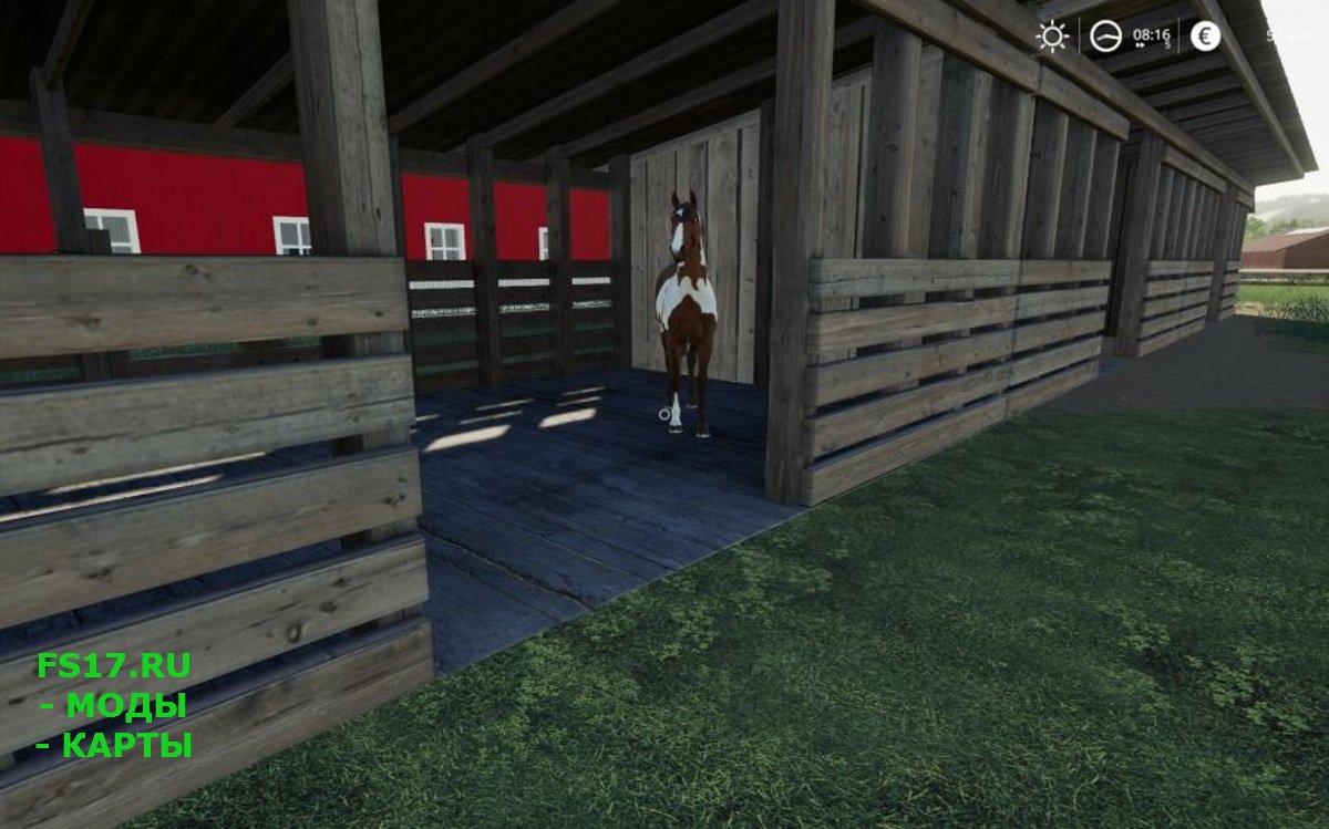 Загон для лошадей Horse stud v 2.0 для Farming Simulator 2019
