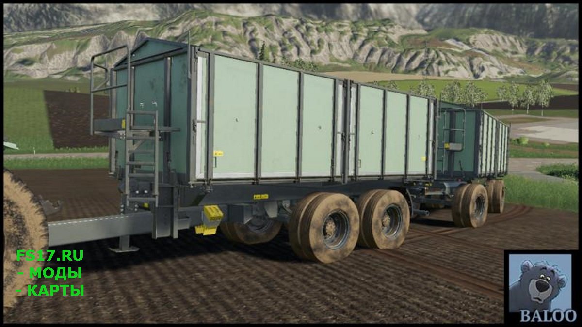 Прицеп TKD-302 WITH COLOR CHOICE V1.0 для Farming Simulator 2019