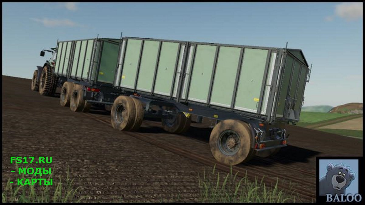 Прицеп HKD-302 WITH COLOR CHOICE V1.0 для Farming Simulator 2019
