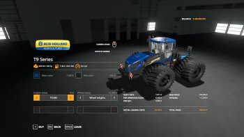 Трактор BEAST NEWHOLLAND T9 SERIES VE V1.0 для Farming Simulator 2019