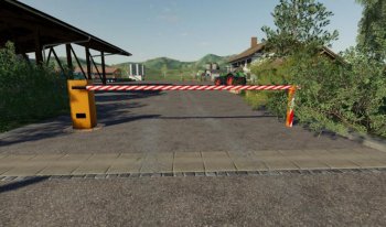 Покупаемый шлагбаум Automatic barrier placeable v 1.0 для Farming Simulator 2019
