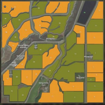 Карта Rolling Hills v 01 для Farming Simulator 2019
