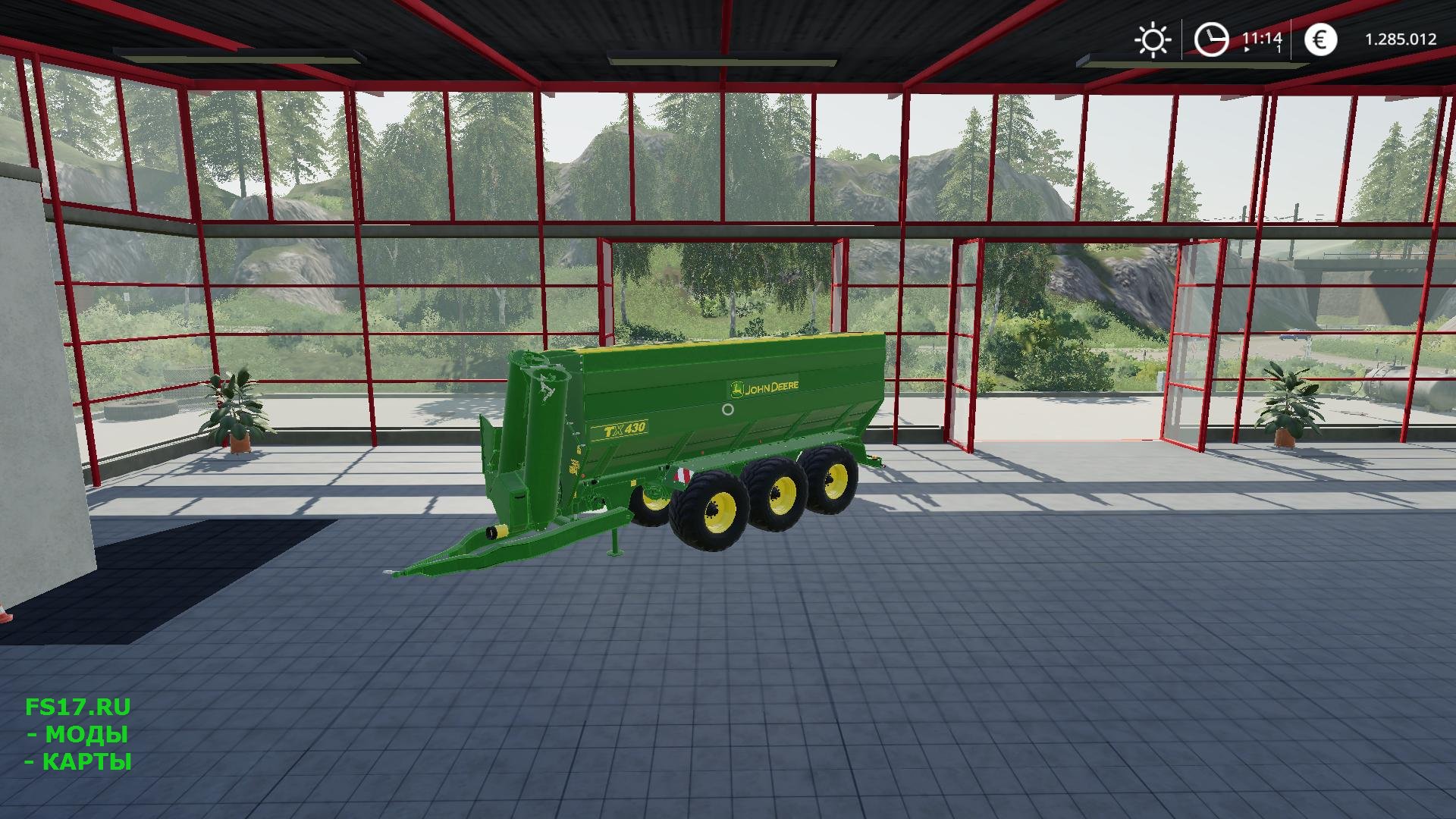 Прицеп перегрузчик JOHN DEERE TX430 V1.1 для Farming Simulator 2019