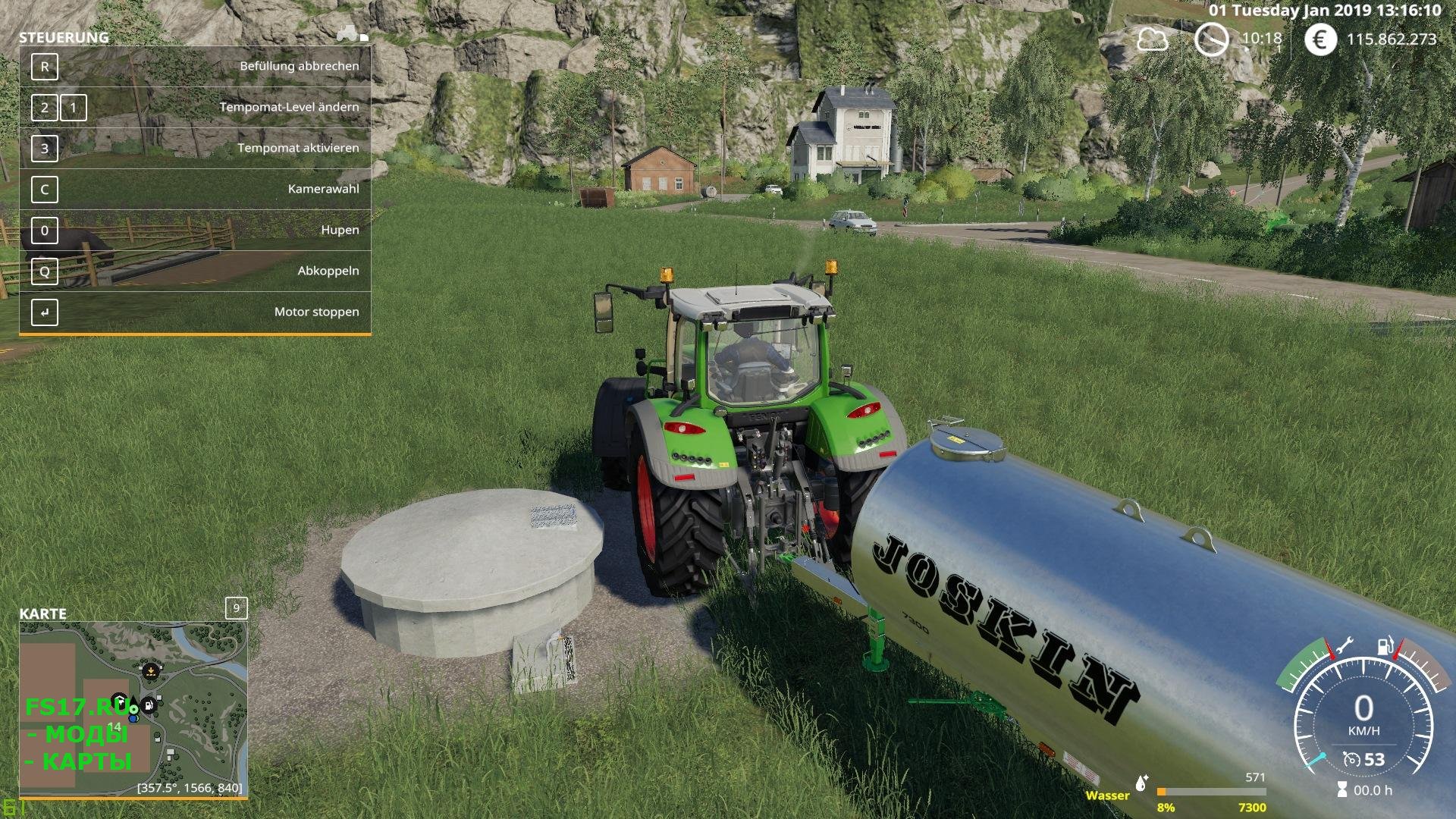 Цистерна TRANSPORTFASS 7300 V1.0.0.0 для Farming Simulator 2019
