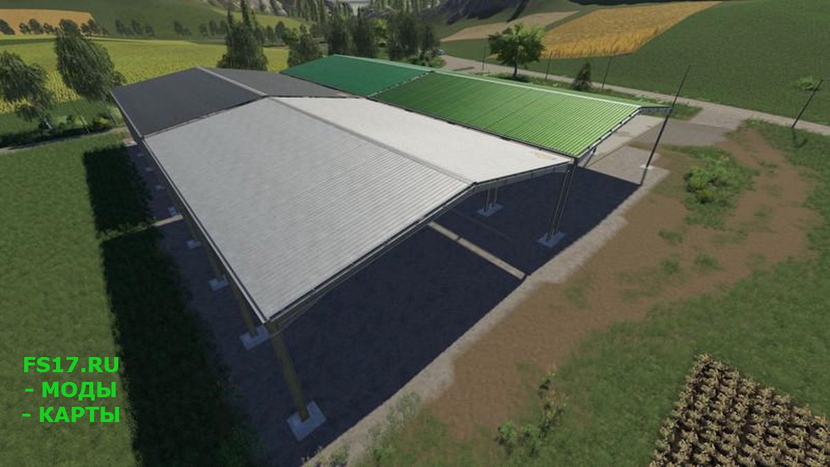 Пак навесов EASY SHED FARBEN/LICHT/SCHALTER V3.0 для Farming Simulator 2019