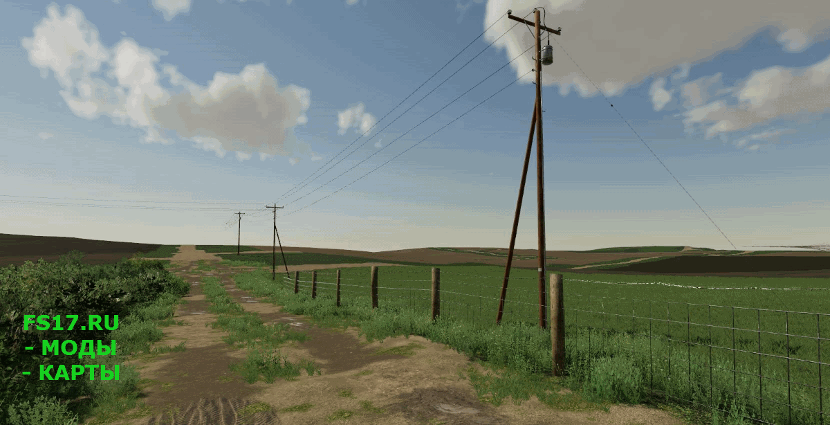 Объект GE TELEGRAPH POLE KIT FOR MAP MAKERS V1.0 для Farming Simulator 2019