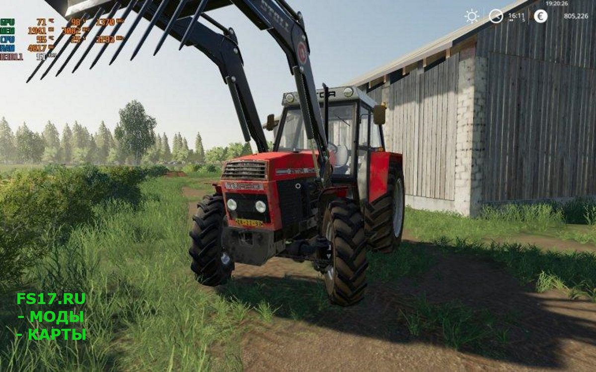 Пак тракторов ZETOR 10145 V1.0.0.0 для Farming Simulator 2019