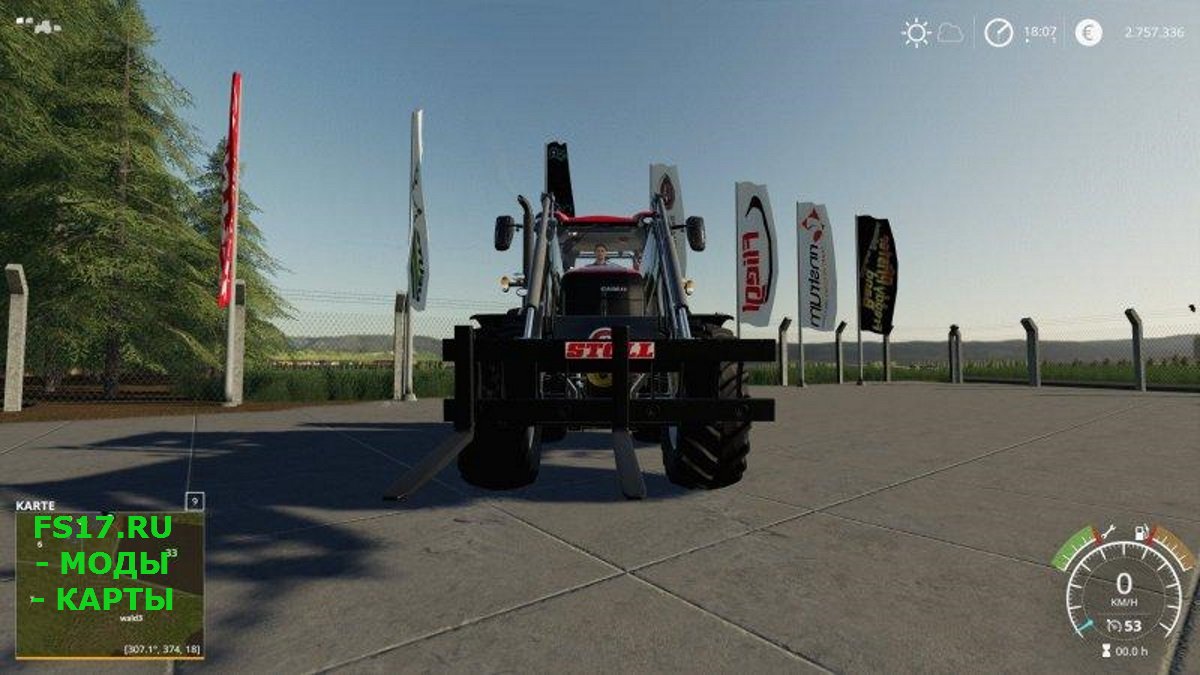Вилы для поддонов PALETTENGABEL STOLL V1.0.0.0 для Farming Simulator 2019