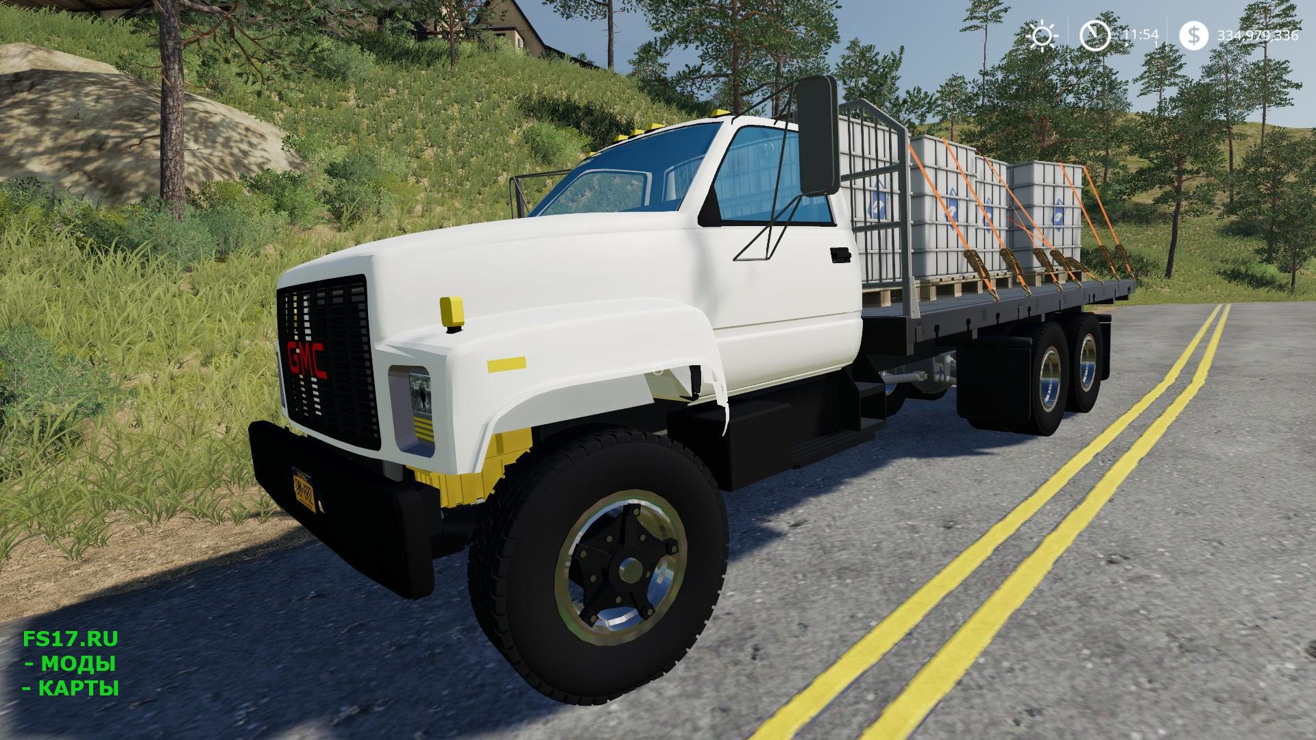 Грузовик GMC FLATBED V1.0.0.0 для Farming Simulator 2019